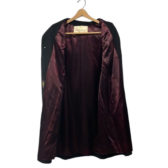 Vintage 1960s Cain-Sloan Nashville‎ Wool Coat Fur Collar Women’s Sz Lg - Picture 5 of 10